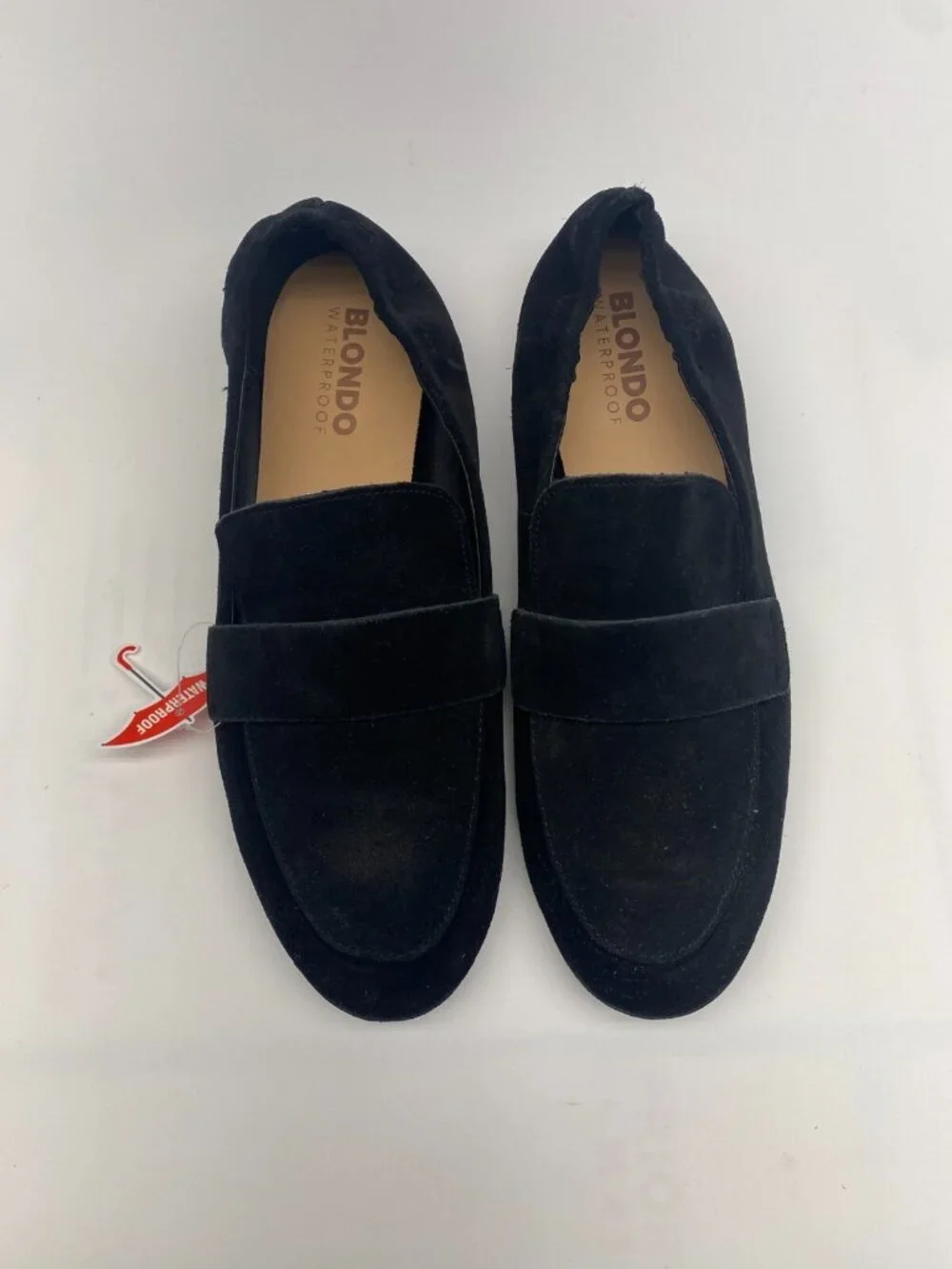 BLONDO Womens Britten Waterproof Loafer In Black Suede Sz 10